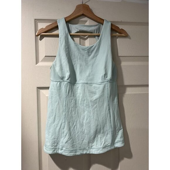 LULULEMON Open Sea Blue  Back Workout Tank top Size S - Picture 1 of 6